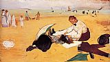 Edgar Degas Famous Paintings - Beach Scene